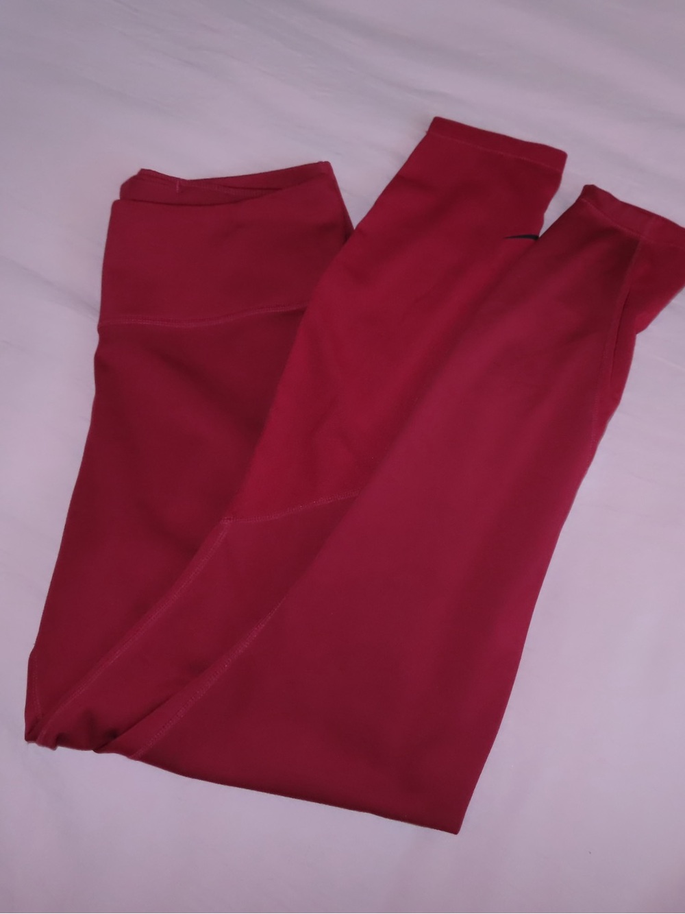 Women's High-Waist Red Active Leggings